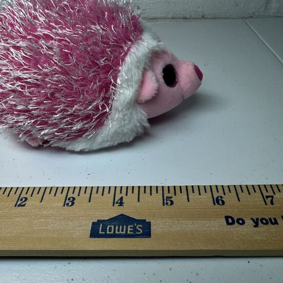 Ty Beanie Boo Pink Mrs Prickly Hedgehog 6 Inch stuffed Animal P13 - Picture 3 of 7